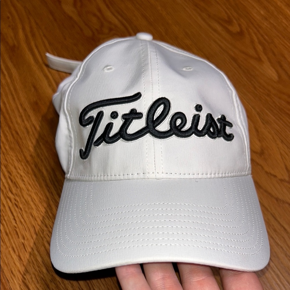 Titleist White and Black Golf Cap
